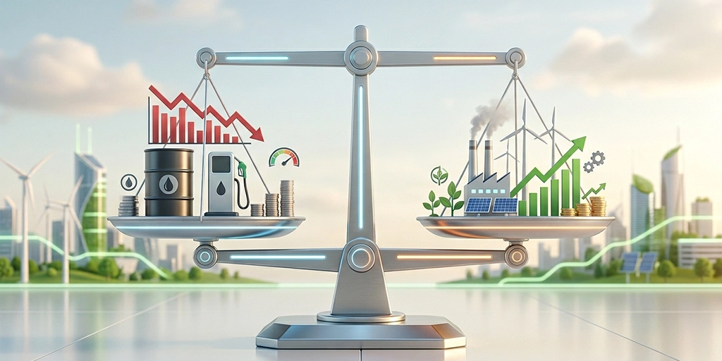 India’s economic balance with growth trends, fiscal stability, and financial performance factors