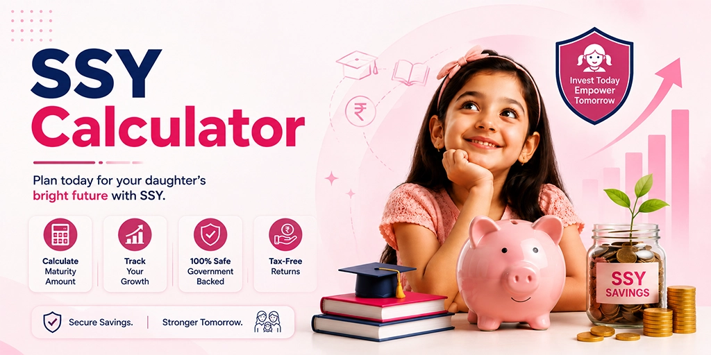 Estimate SSY maturity value and interest growth for girl child savings.